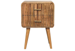 T-bar Ridged nightstand