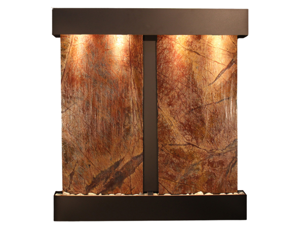 Aspen Falls-Square-Blackened Copper-Brown Marble