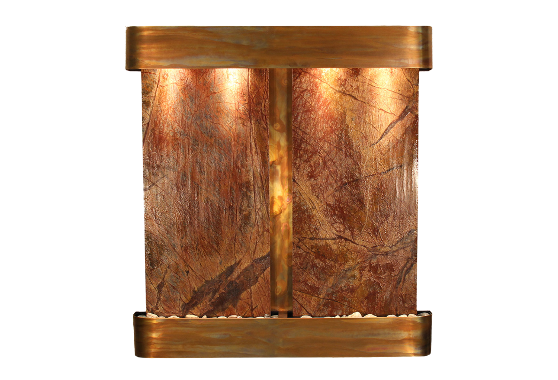 Aspen Falls-Round-Rustic Copper-Brown Marble (1)