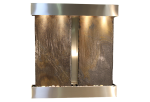 Aspen Falls-Square-Stainless Steel-Multi-Color Natural Slate
