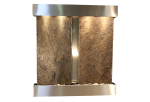 Aspen Falls-Square-Stainless Steel-Green Natural Slate