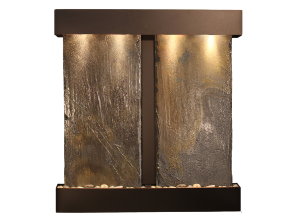 Aspen Falls-Square-Blackened Copper-Multi-Color Natural Slate