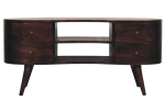 Light Walnut Wave Entertainment Unit