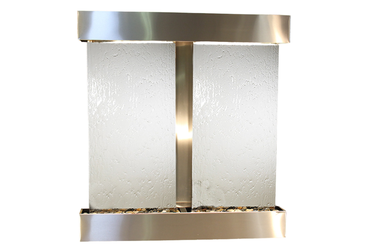Aspen Falls-Square-Stainless Steel-Silver Mirror