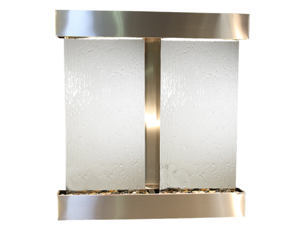 Aspen Falls-Square-Stainless Steel-Silver Mirror