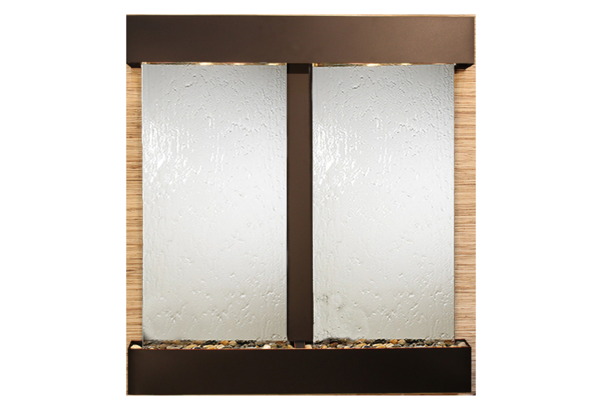Aspen Falls-Square-Blackened Copper-Silver Mirror