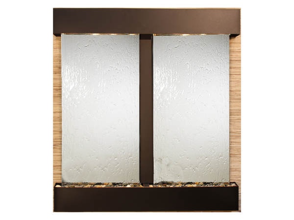 Aspen Falls-Square-Blackened Copper-Silver Mirror