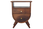 Split Chestnut nightstand