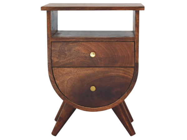 Split Chestnut nightstand