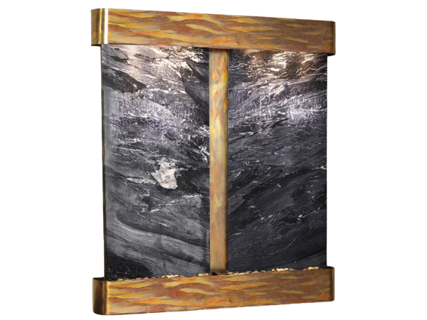 Cottonwood Falls-Round-Rustic Copper-Black Spider Marble