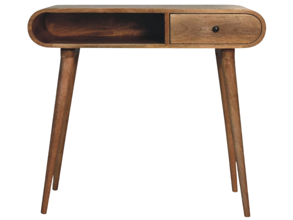 Curved Chestnut Writing Desk
