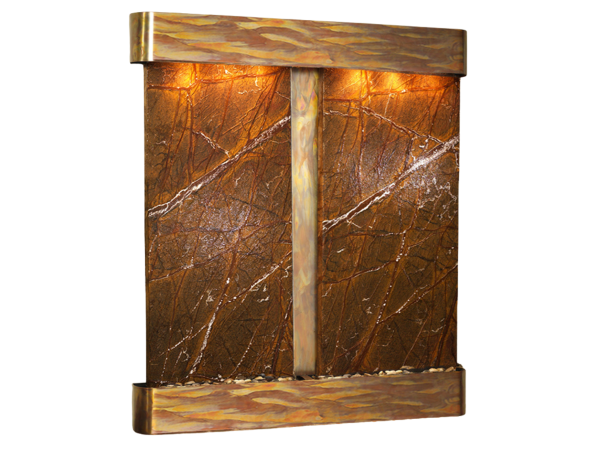 Cottonwood Falls-Round-Rustic Copper-Brown Marble