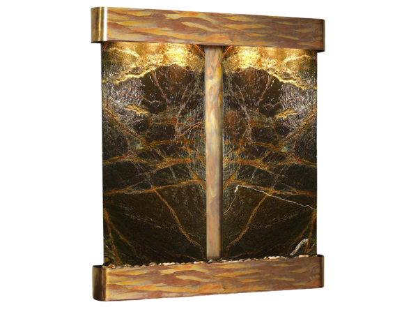 Cottonwood Falls-Round-Rustic Copper-Green Marble