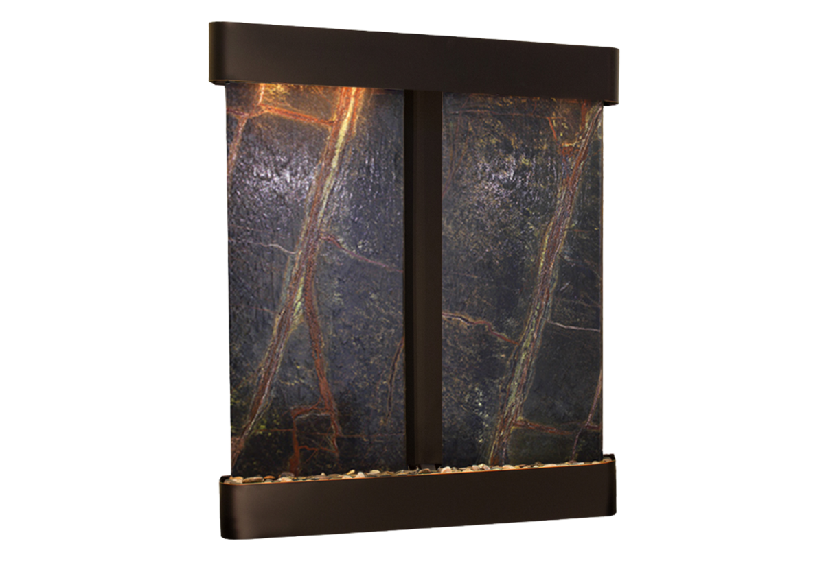 Cottonwood Falls-Round-Blackened Copper-Green Marble