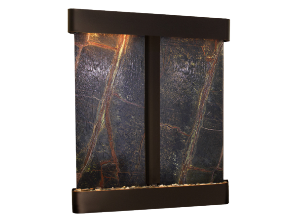 Cottonwood Falls-Round-Blackened Copper-Green Marble