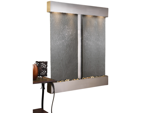 Cottonwood Falls-Square-Stainless Steel-Black Featherstone