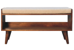 Boucle Nordic Storage Bench