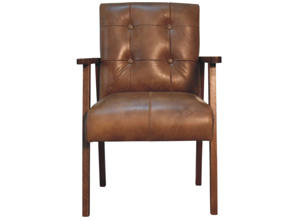 Brown Buffalo Leather Chair