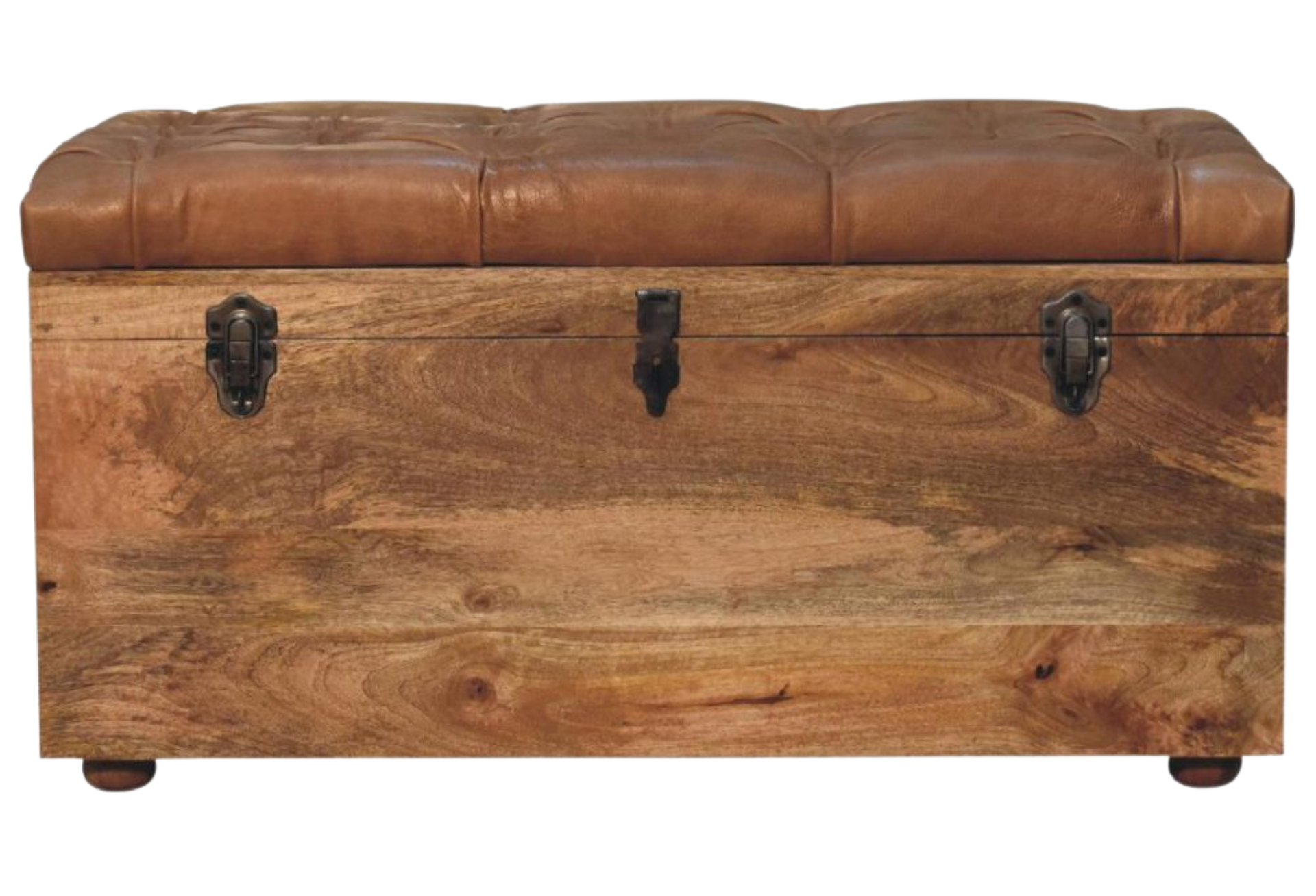 Buffalo Hide Oak-ish Storage Trunk
