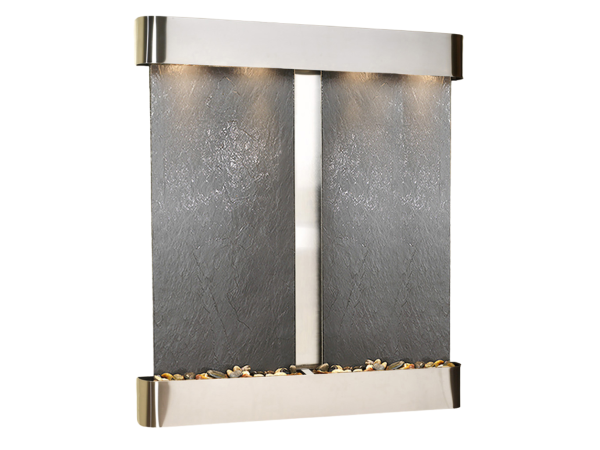 Cottonwood Falls-Round-Stainless Steel-Black Featherstone