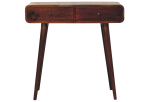 Chestnut Curved Hallway Table