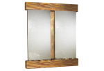 Cottonwood Falls-Square-Rustic Copper-Silver Mirror