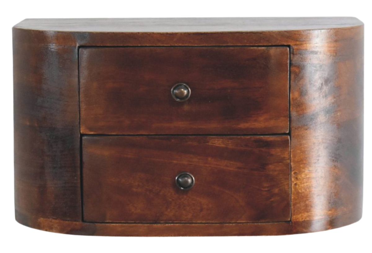Lunar 2 Drawer Floating nightstand