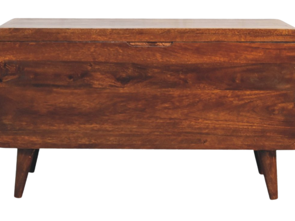 Curved Chestnut Blanket Box