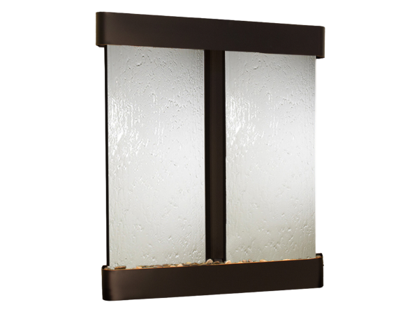 Cottonwood Falls-Round-Blackened Copper-Silver Mirror