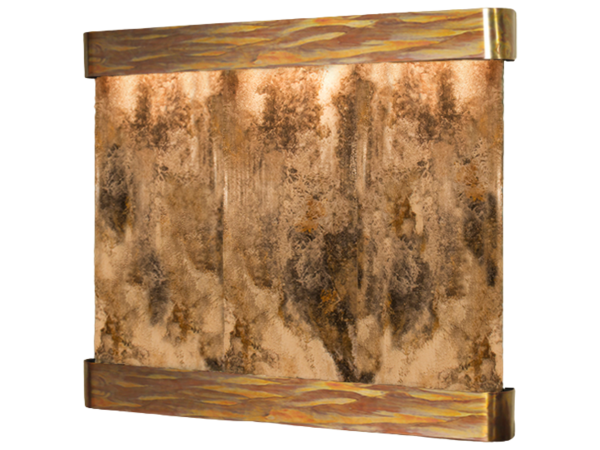 Solitude River -Round -Rustic Copper-Magnifico-Travertine