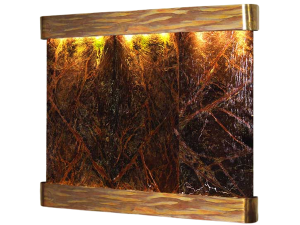 Solitude River -Round -Rustic Copper-Brown-Marble