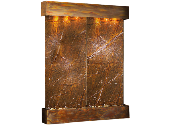 Majestic River-Square-Rustic Copper-Brown-Marble