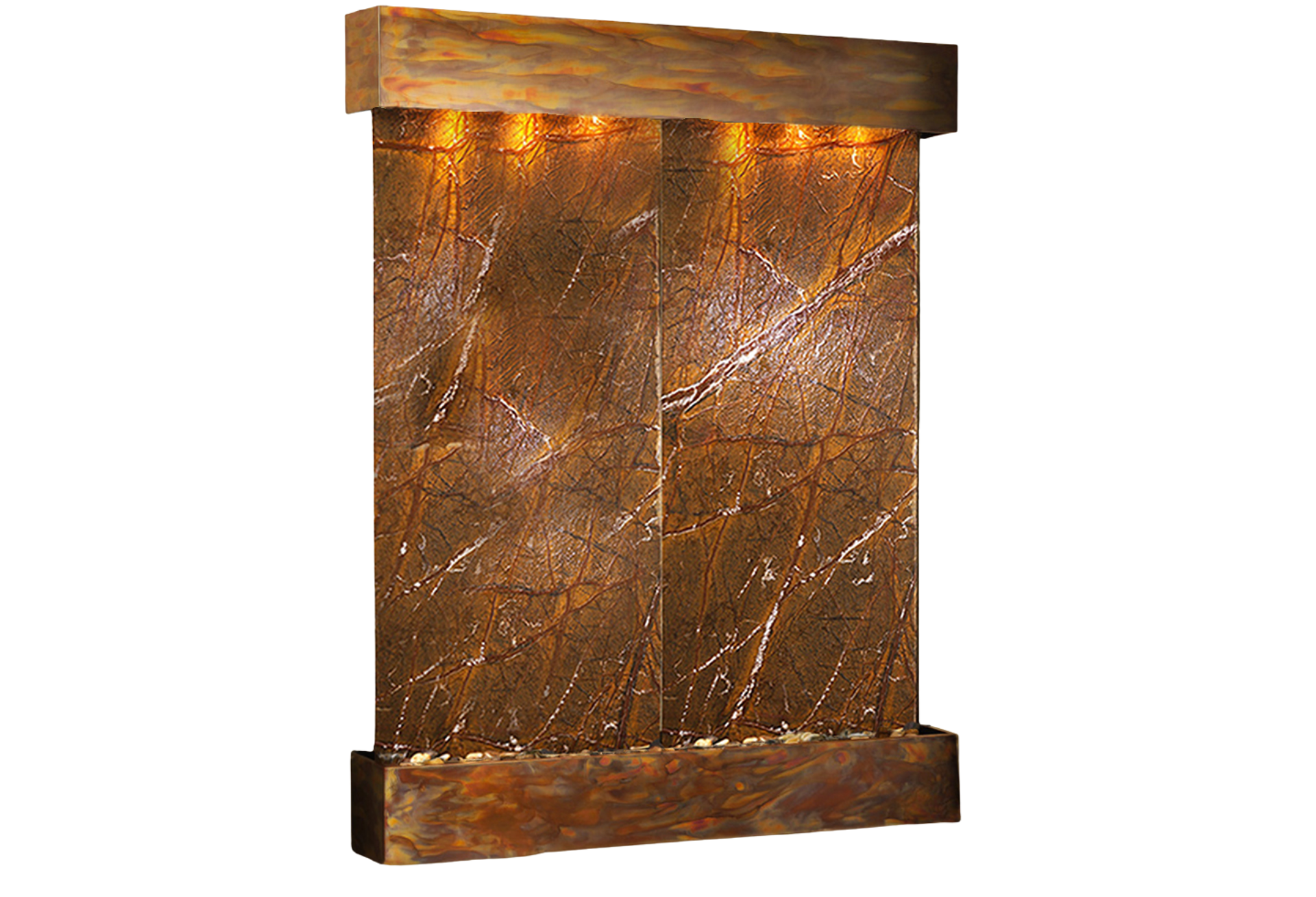Majestic River-Square-Rustic Copper-Brown-Marble