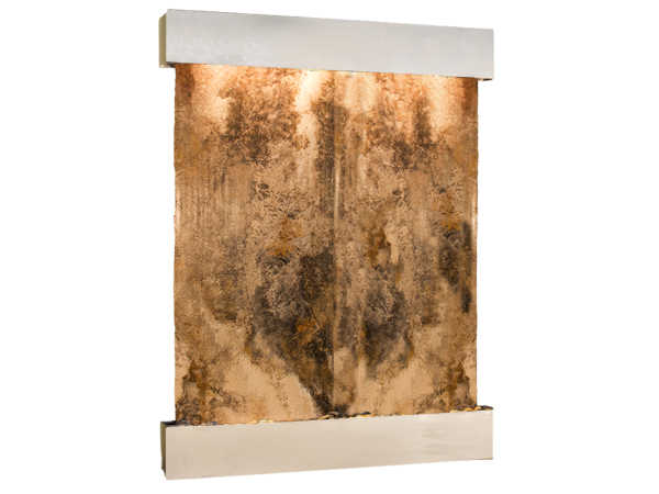 Majestic River-Square-Stainless Steel-Magnifico-Travertine