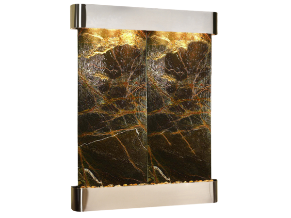 Majestic River-Round -Stainless Steel-Green-Marble