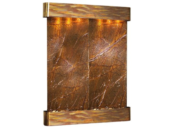 Majestic River-Round - Rustic Copper-Brown-Marble