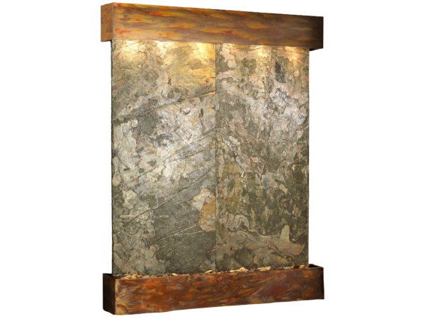 Majestic River-Square-Rustic Copper-Green-Natural Slate