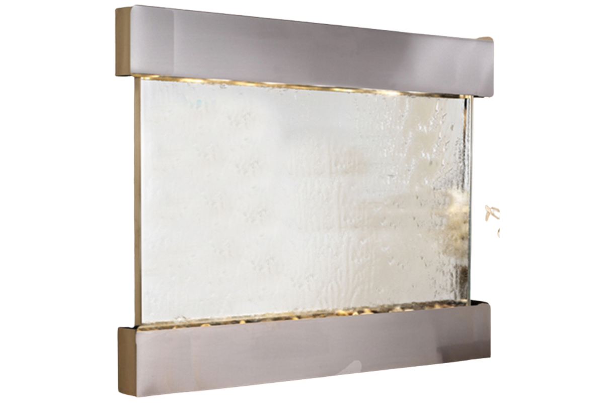 Teton Falls -Square-Stainless Steel-Silver-Mirror