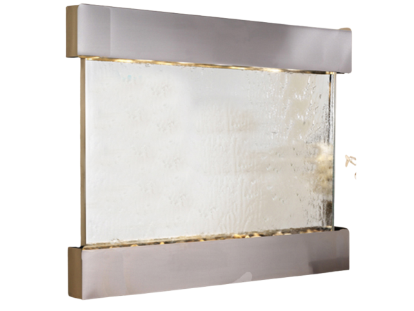 Teton Falls -Square-Stainless Steel-Silver-Mirror