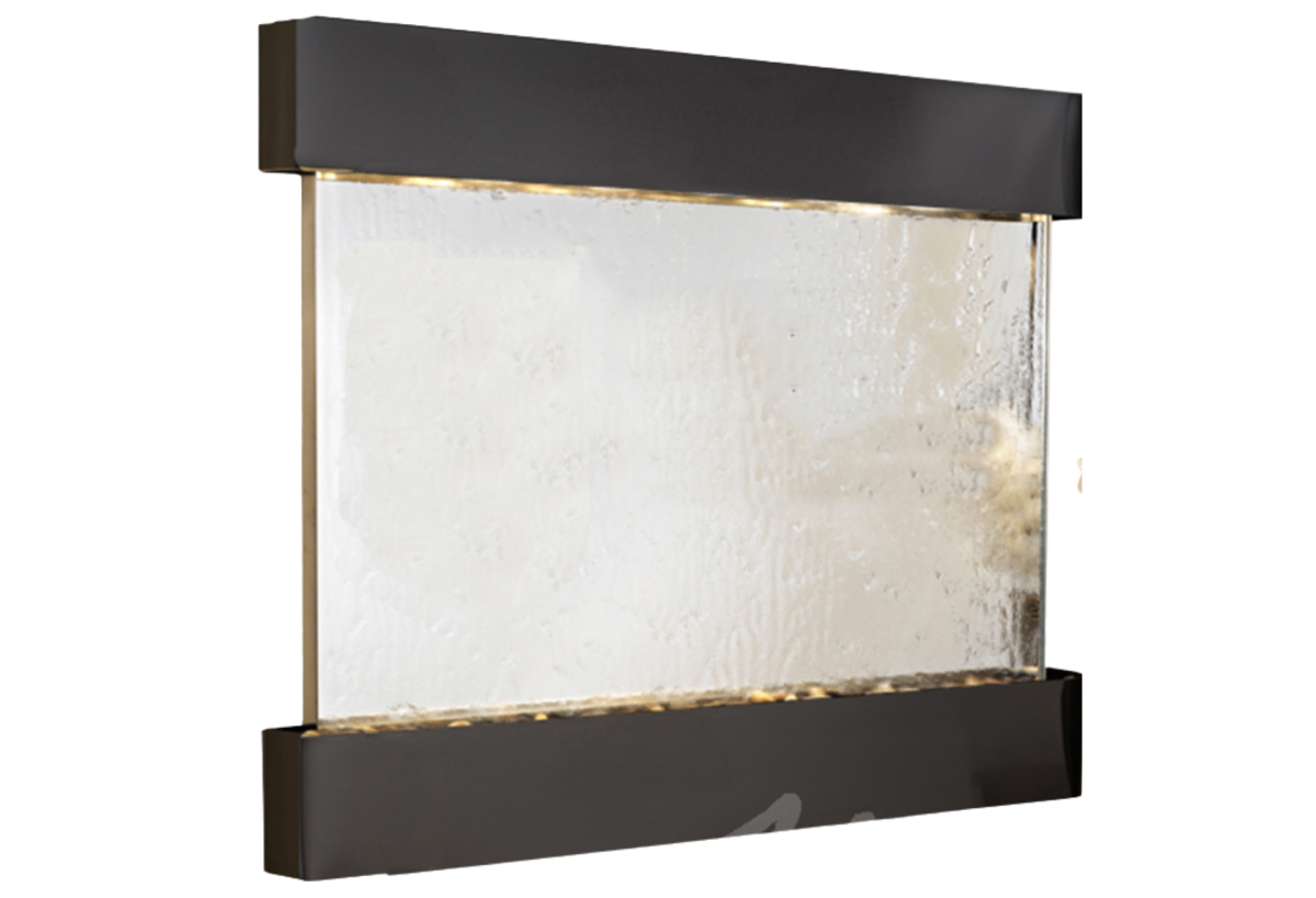 Teton Falls -Square-Blackened Copper-Silver-Mirror