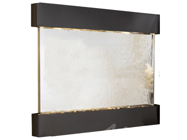 Teton Falls -Square-Blackened Copper-Silver-Mirror