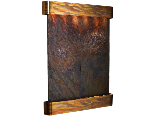 Majestic River-Round -Rustic Copper-Multi-Color-Natural Slate