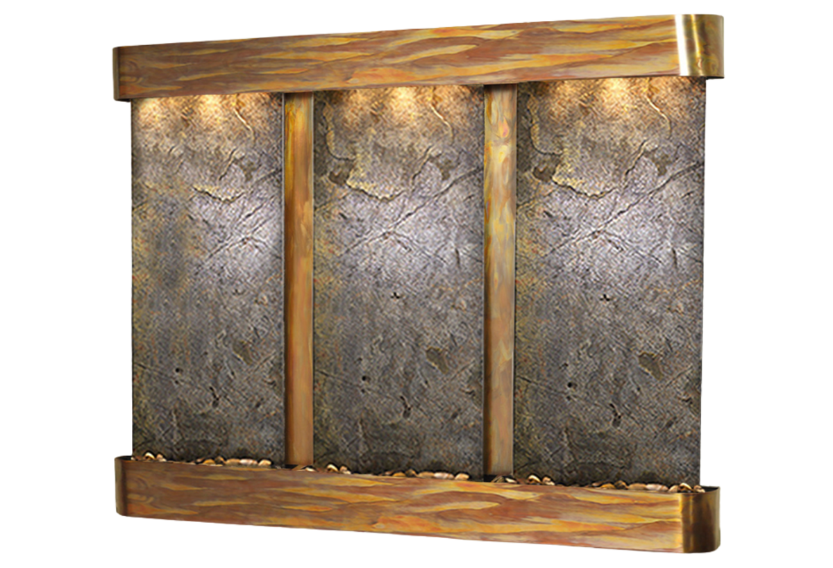 Deep Creek Falls-Round-Rustic Copper-Green Featherstone