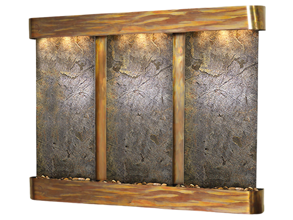 Deep Creek Falls-Round-Rustic Copper-Green Featherstone