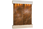 Majestic River-Square-Stainless Steel-Brown-Marble