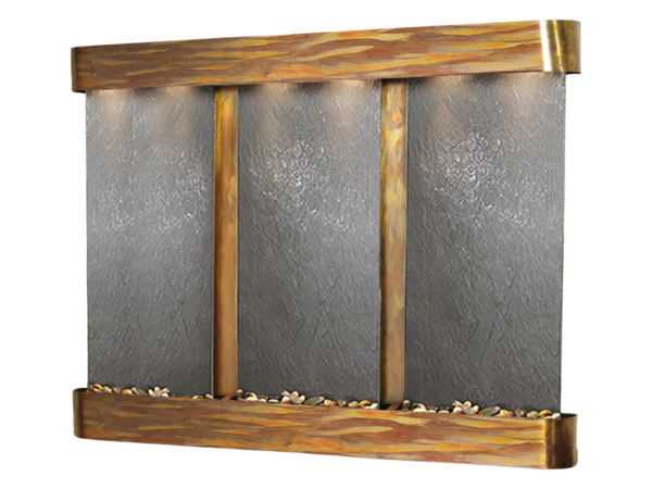 Deep Creek Falls-Round-Rustic Copper-Black Featherstone