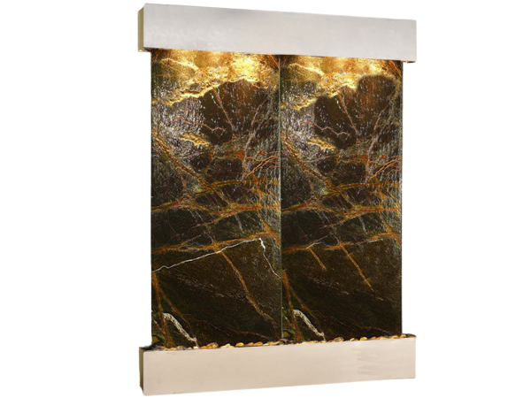 Majestic River-Square-Stainless Steel-Green-Marble