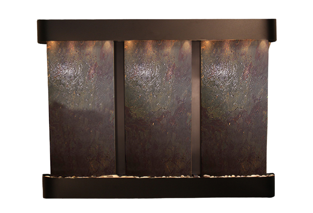 Deep Creek Falls-Round-Blackened Copper-Multi-Color Featherstone