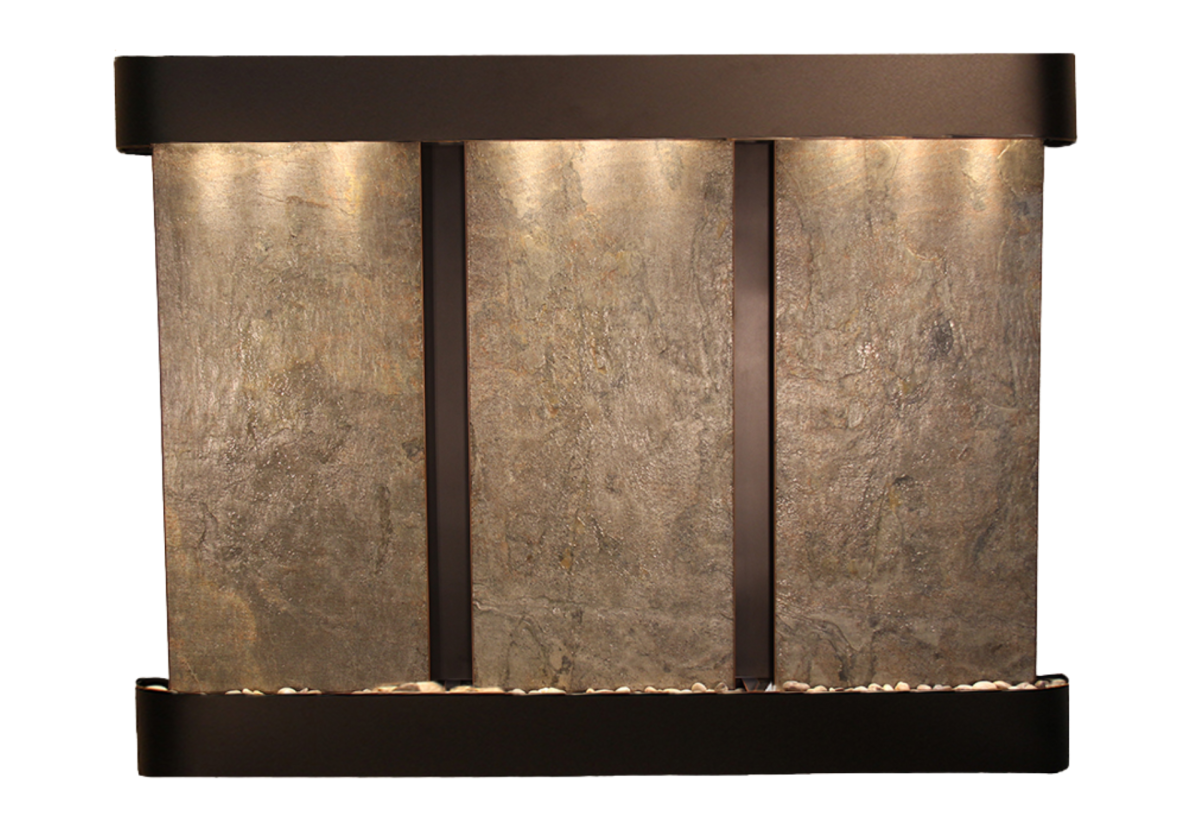 Deep Creek Falls-Round-Blackened Copper-Green Featherstone
