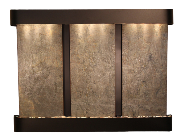 Deep Creek Falls-Round-Blackened Copper-Green Featherstone